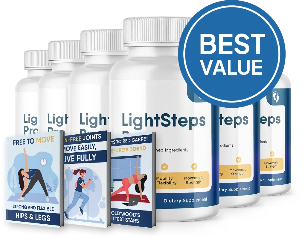 LightSteps Pro 6 bottle best value package with 3 bonuses